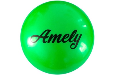 Мяч для художественной гимнастики Amely AGB-101-19-G (19 см, 400 гр), зеленый - фото
