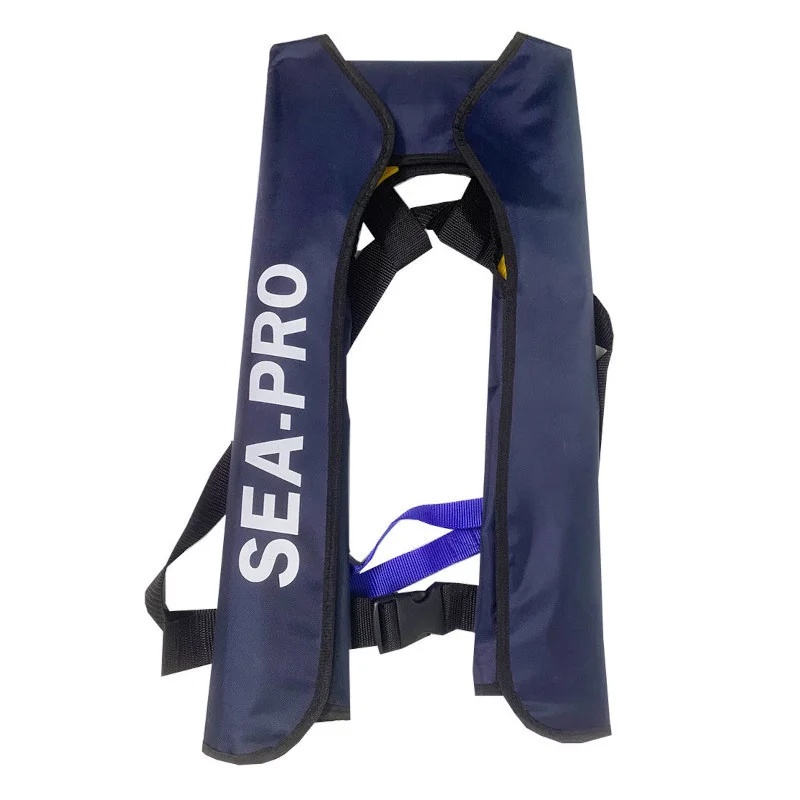 Автоматический надувной спасательный жилет Sea-Pro (синий) - фото