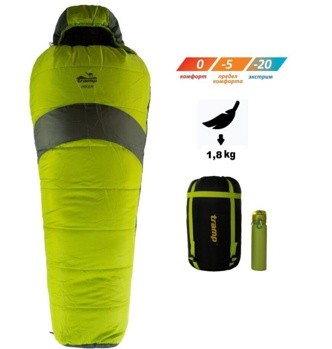Спальный мешок кокон Tramp Hiker Compact 185*80*55 см (-20°C) - фото