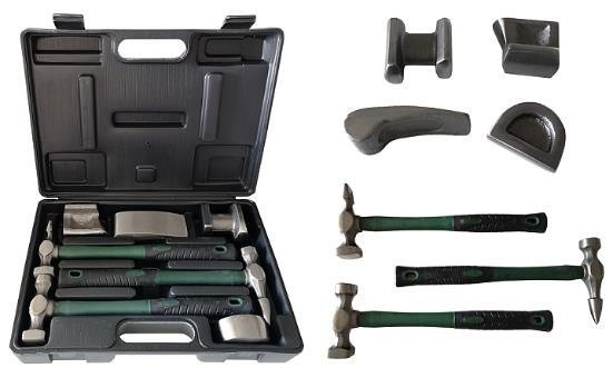 Набор инструментов рихтовочных для кузовных работ 7пр., в кейсе Rock FORCE RF-50713B - фото