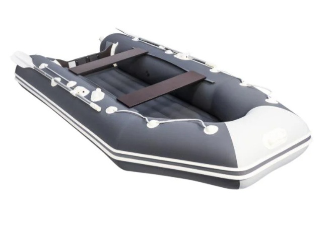 Надувная лодка Аква 3400 НДНД cветло-серый / графит - фото3