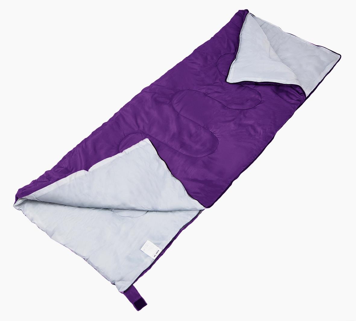 Спальный мешок ACAMPER BRUNI 300г/м2 purple - фото3