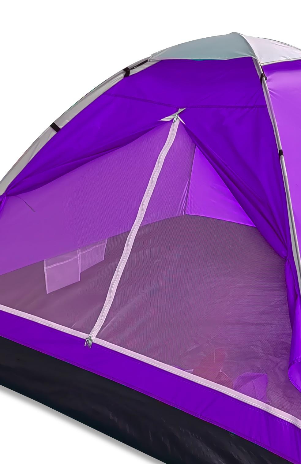 Палатка ACAMPER Domepack 4-х местная 2500 мм purple - фото3