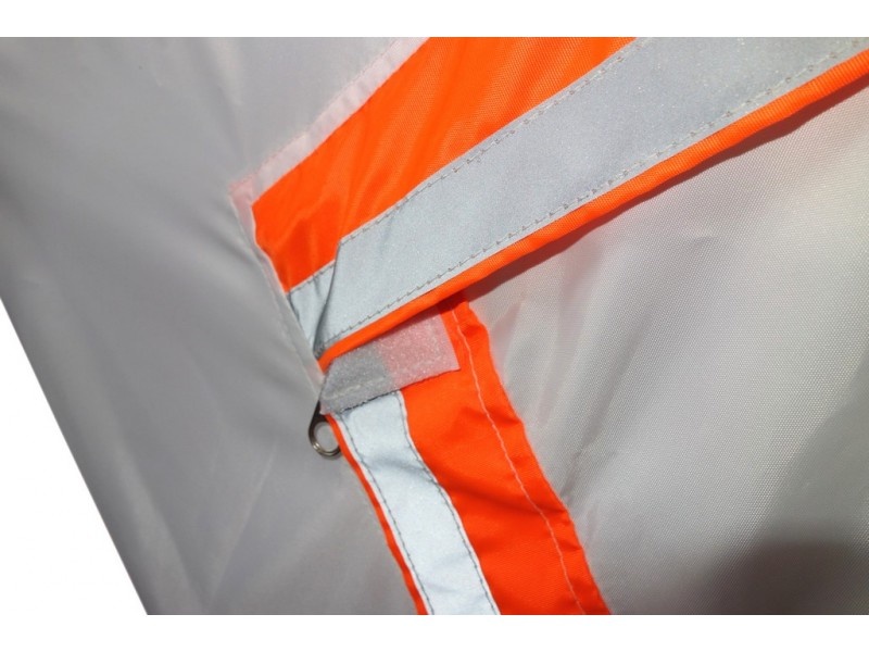Всесезонная палатка Призма Шелтерс (2-сл) 185*185 (бело-оранжевый) - фото4