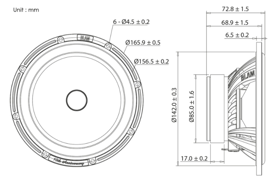Компонентная акустическая система BLAM SR165S - фото2