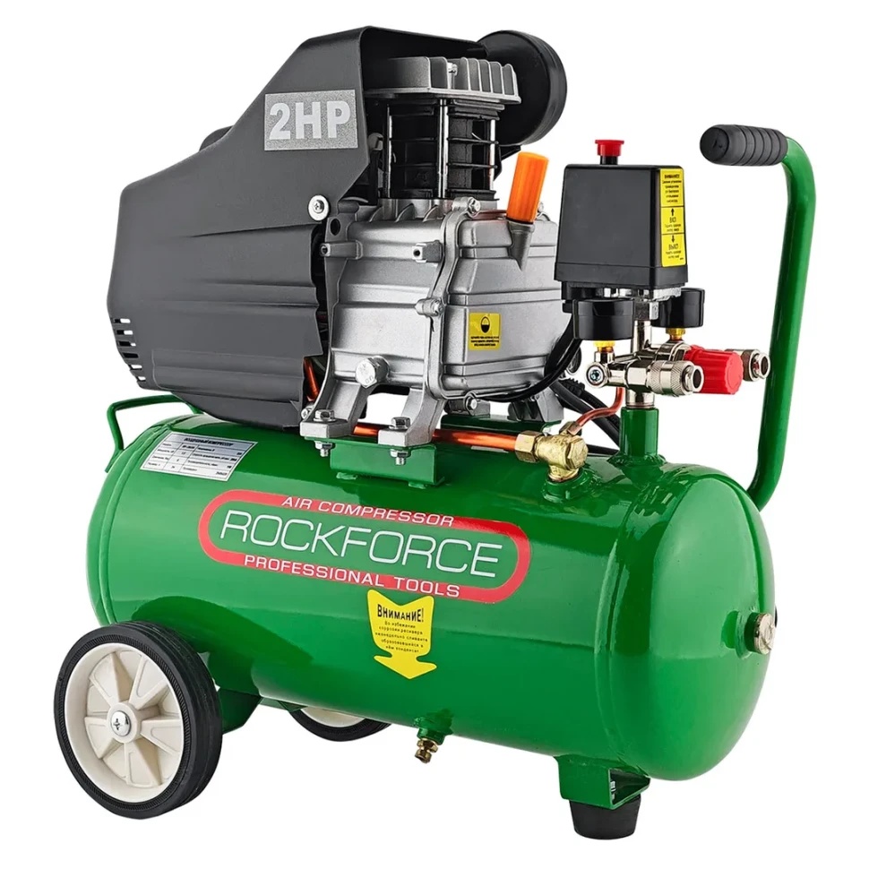 Компрессор поршневой с прямым приводом (1.5кВт, 8 бар)Rock FORCE RF-20/24 - фото