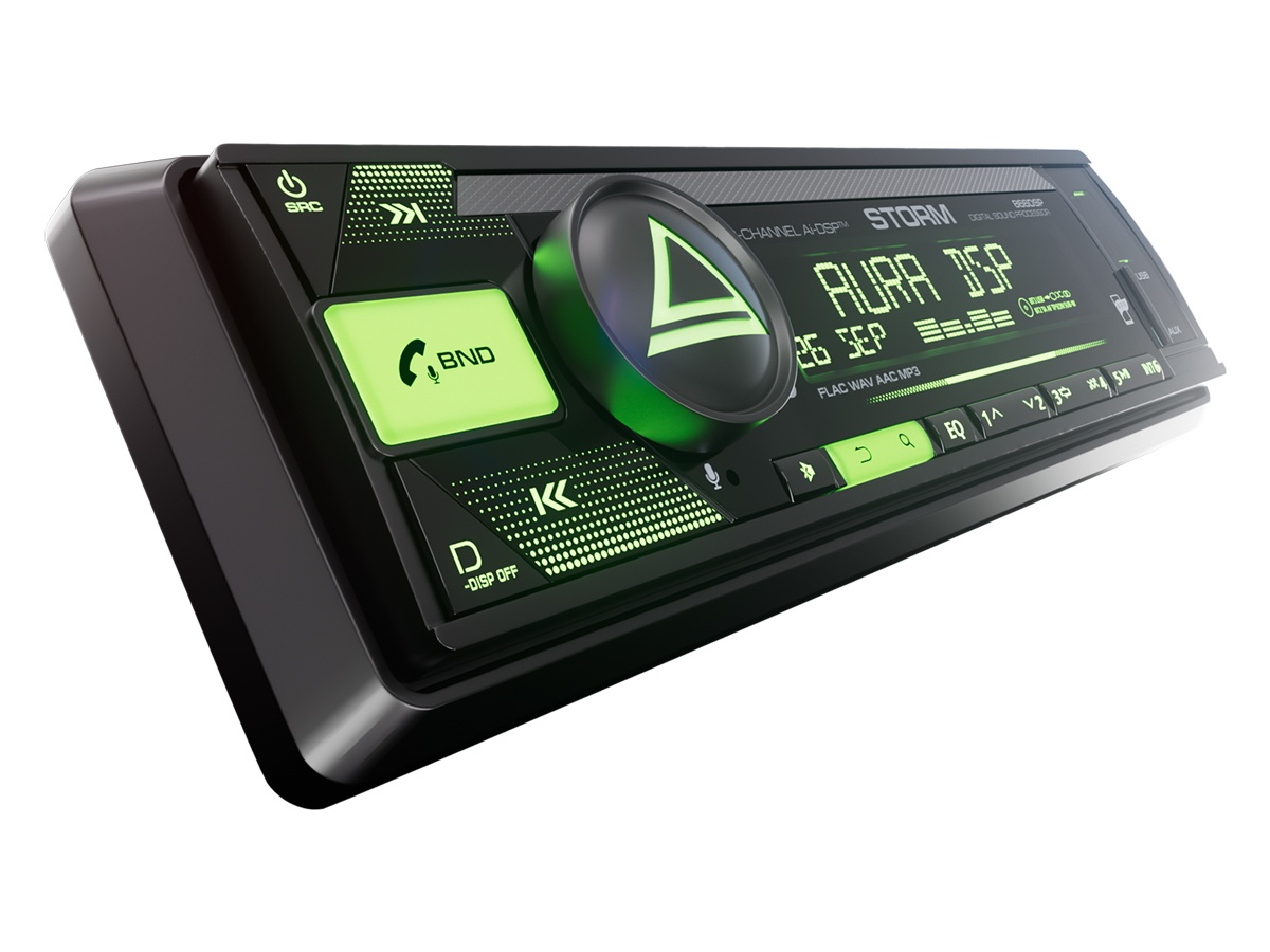 Автомобильный USB/Bluetooth процессорный ресивер AURA STORM-866DSP - фото