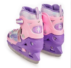Коньки ледовые, раздвижные TIAN-E TE-IS281PRM, фиолетовые - фото3