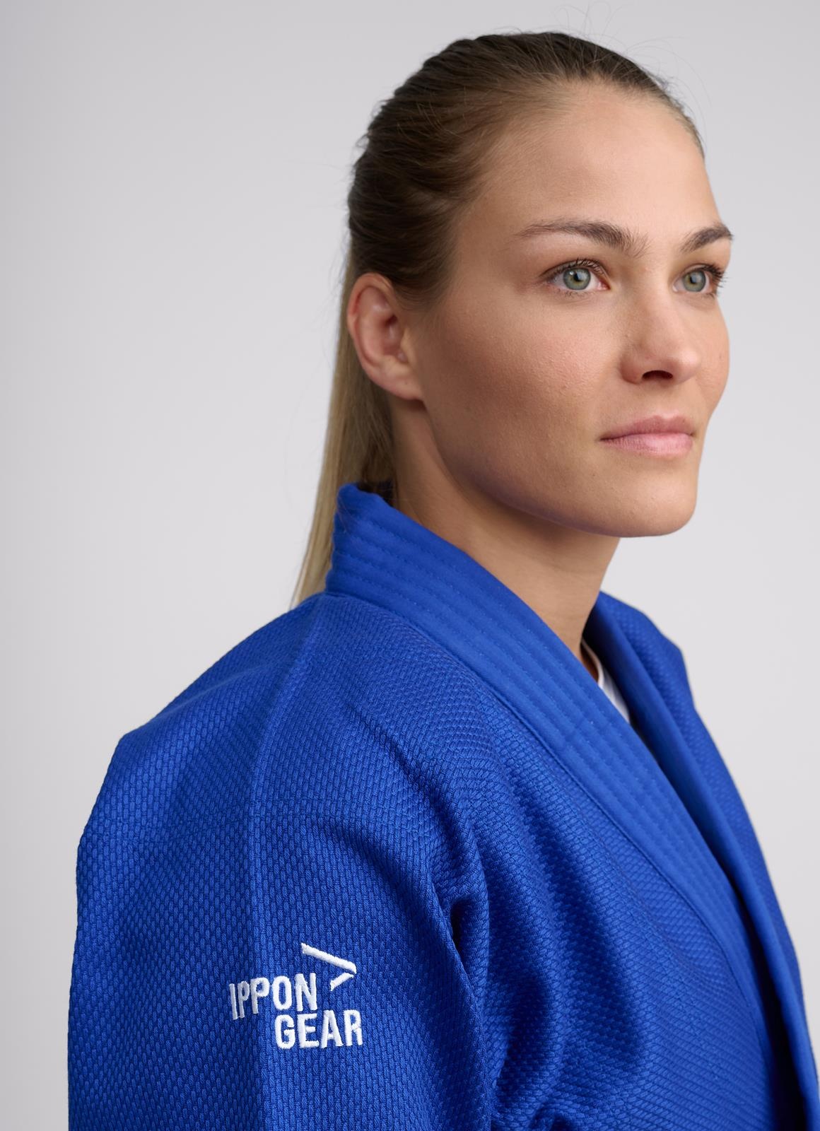 Кимоно дзюдо IPPON GEAR Basic 2 Blue (JI551B) 160 - фото2