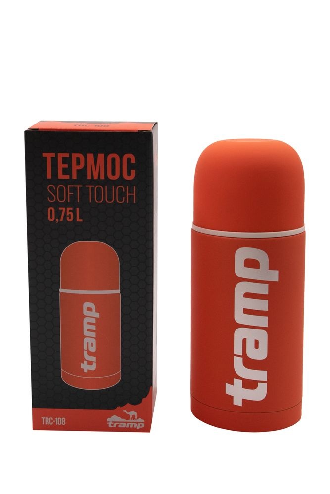 Термос Tramp Soft Touch на 0,75 литра TRC-108 оранжевый - фото2