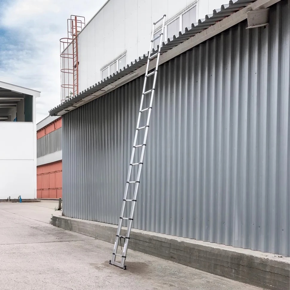 Лестница телескопическая алюм. бытовая 5.4м (14 ступ.) Scheppach Sch-UP540 - фото