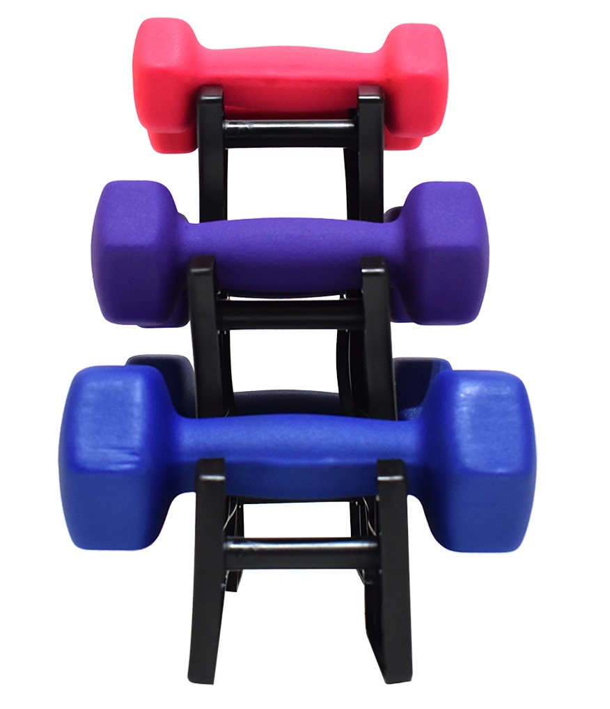 Набор виниловых гантелей 12 кг ATLAS SPORT FITNES  - фото4