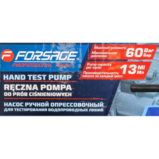 Насос ручной проверочный с манометром Forsage F-HS-HP05 - фото3