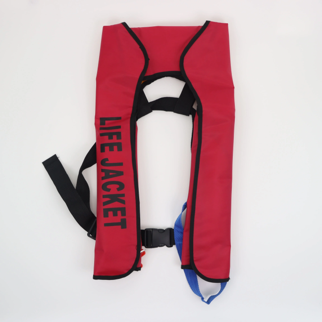 Жилет автоматический спасательный BAY LifeJacket красный - фото2