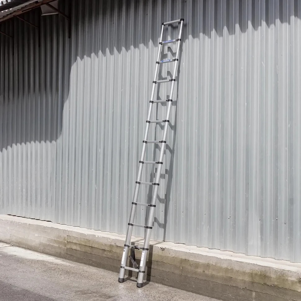 Лестница телескопическая алюм. бытовая 3.8м (13 ступ.) Scheppach Sch-UP380 - фото