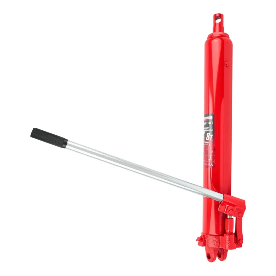 Цилиндр гидравлический удлиненный, 8т (общая длина - 630мм, ход штока - 490мм) FORCEKRAFT FK-1208-1 - фото