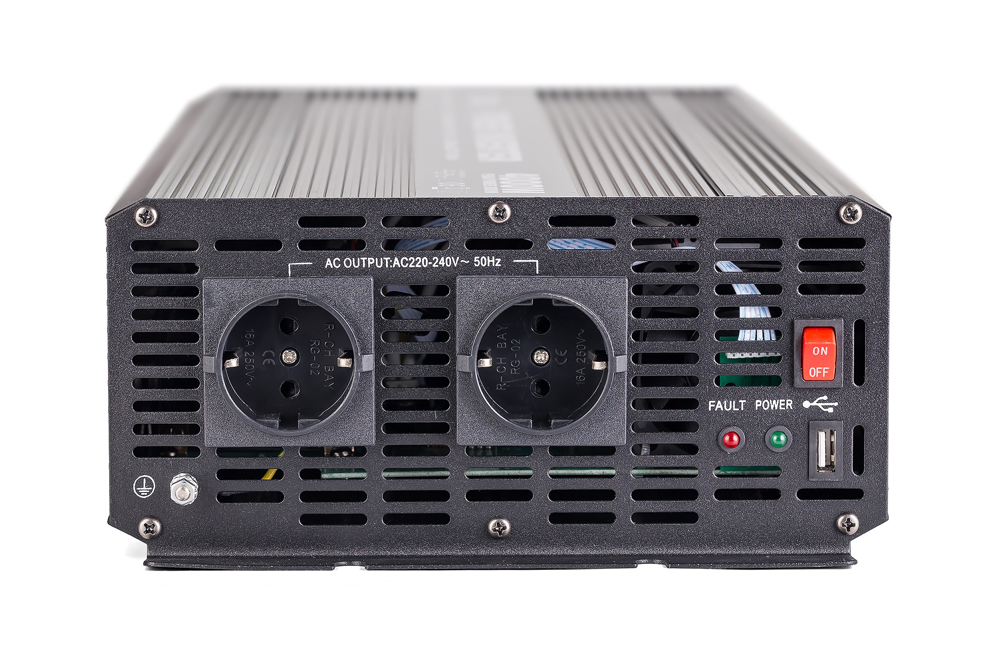 Автомобильный инвертор Geofox M 4000W/12v-2p - фото3