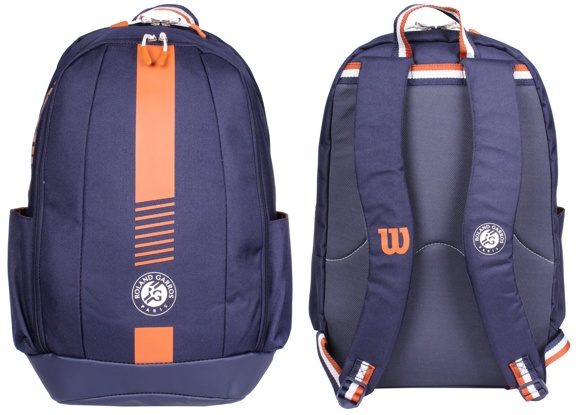 WR8006901001 Рюкзак-сумка теннисная Wilson Roland Garros Team Backpack (синий) - фото