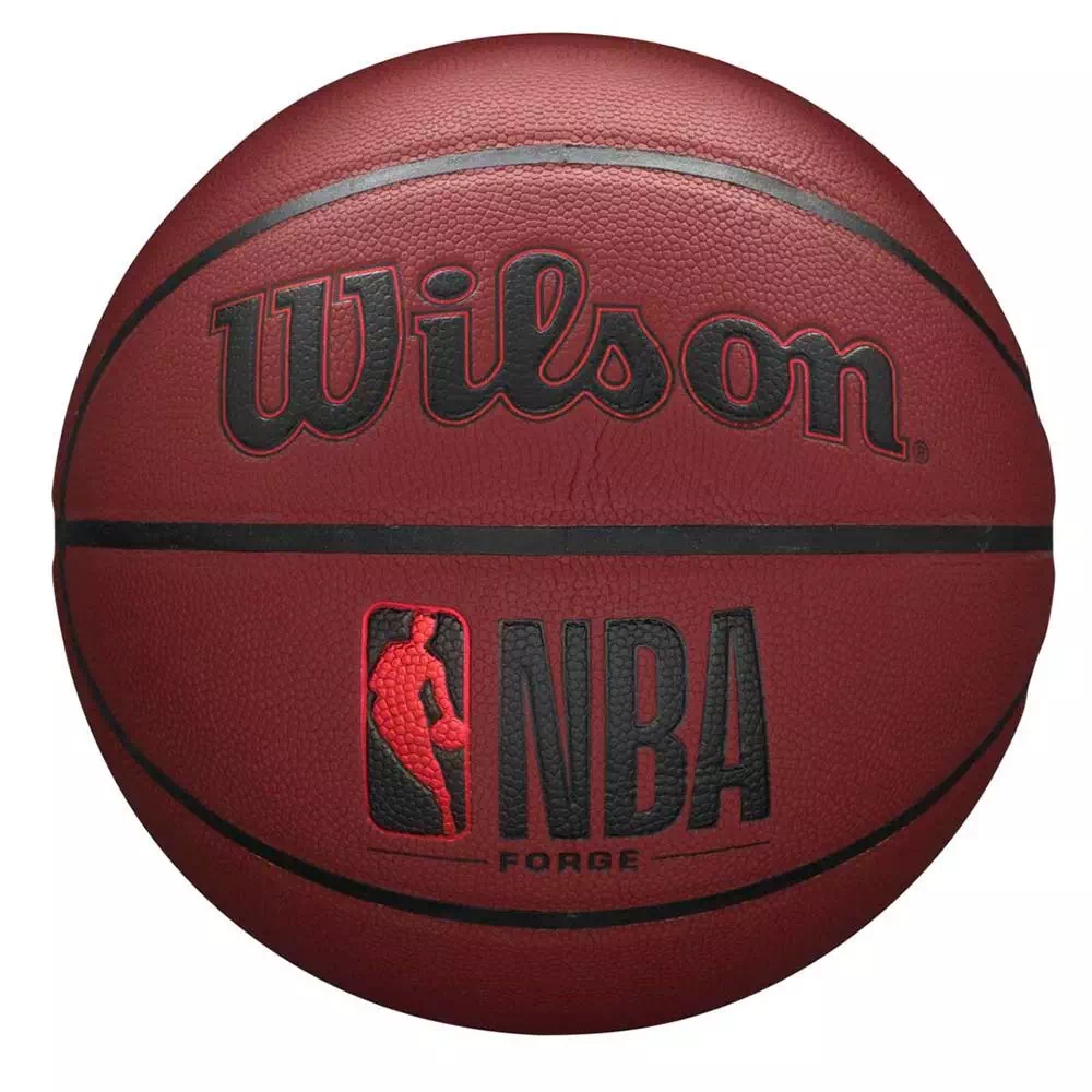 Мяч баскетбольный 7-го размера Wilson NBA Forge Plus красный - фото