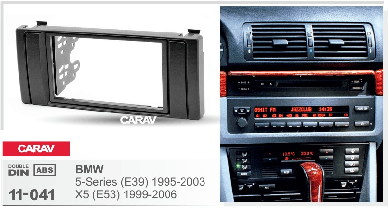 CARAV 11-041 - 2-DIN переходная рамка BMW 5-Series (E39) 1995-2003 / X5 (E53) 1999-2006) - фото2