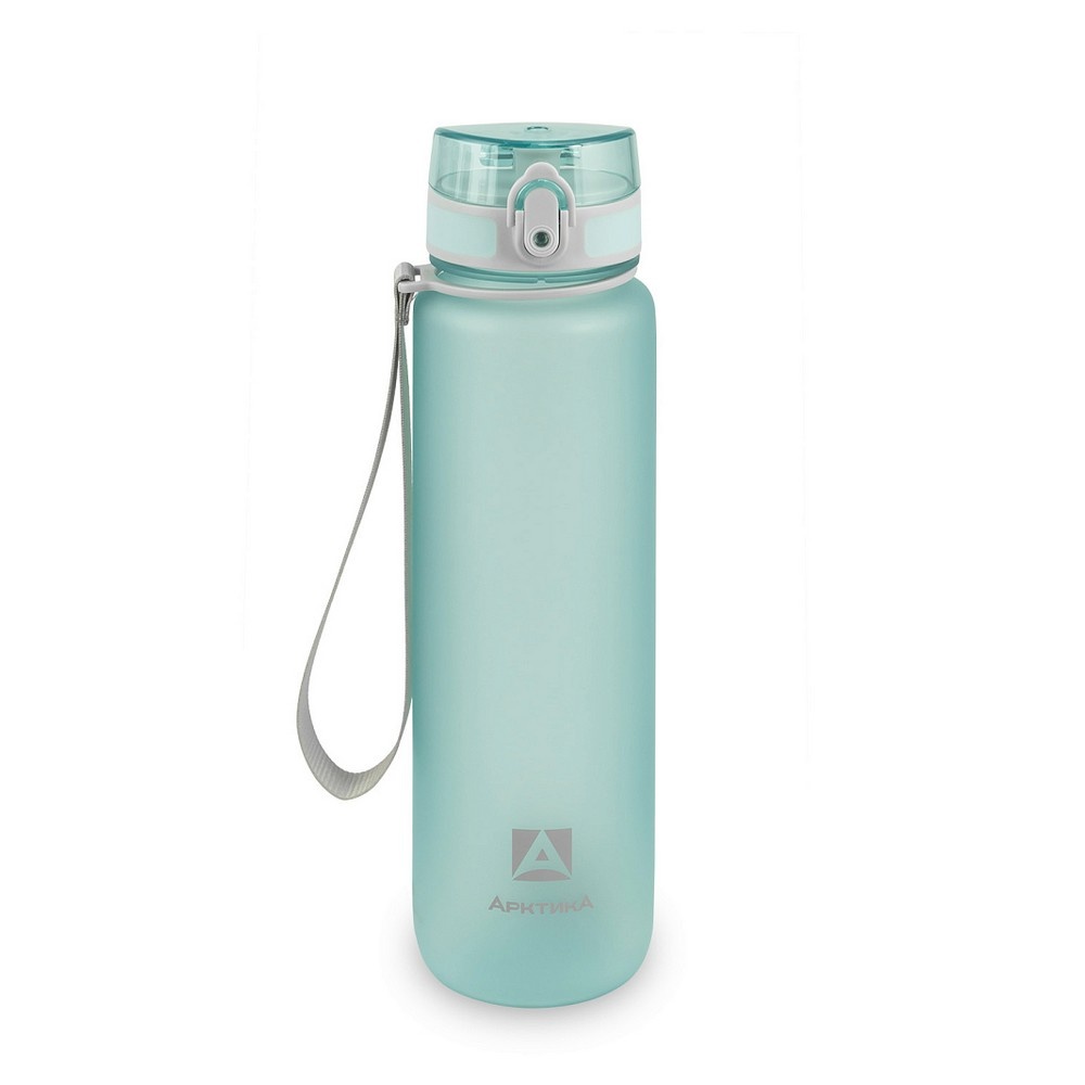 Питьевая бутылка 1 литр Арктика 720-1000 тритан, голубая матовая - фото