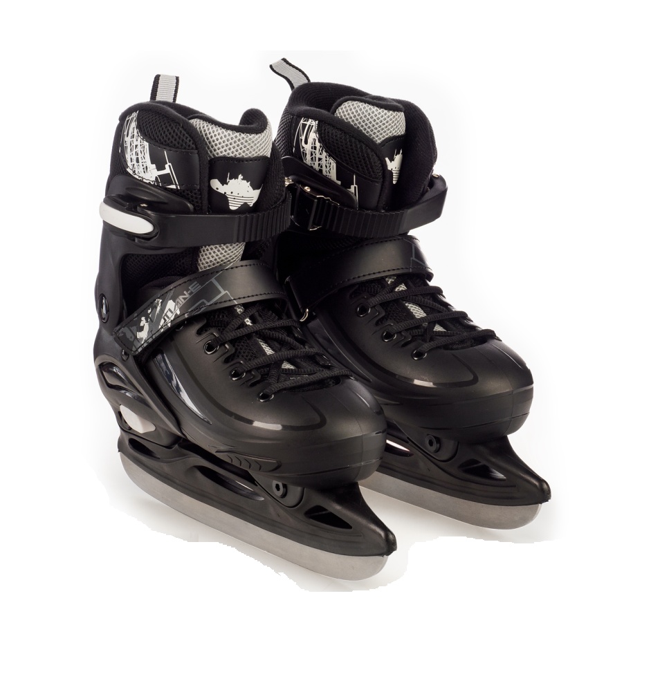 Коньки ледовые, раздвижные TIAN-E TE-IS762BKM, черные - фото