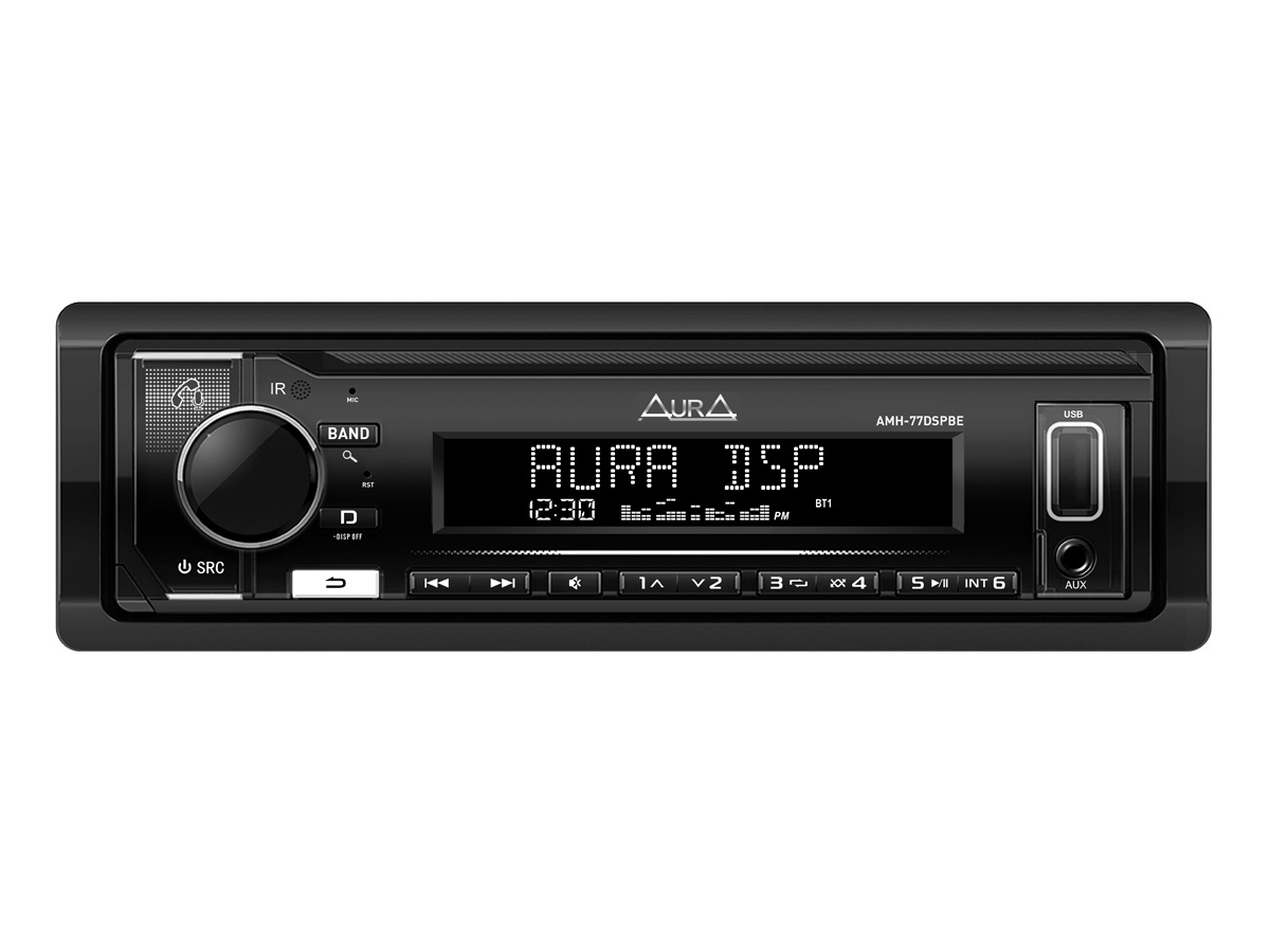 Автомобильный USB/Bluetooth ресивер AURA AMH-77DSP BLACK EDITION (2023) - фото2