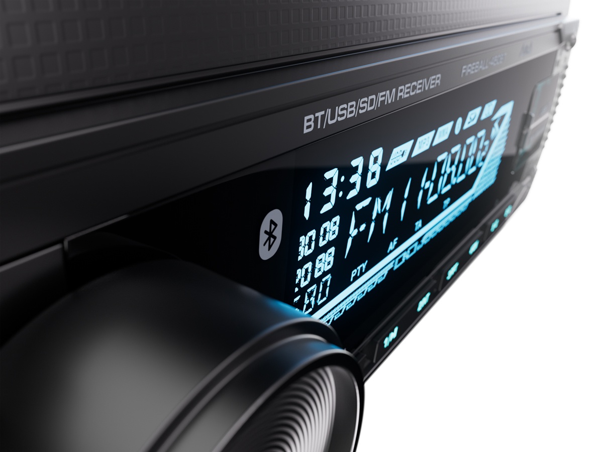 Автомобильный USB/Bluetooth ресивер AURA FIREBALL-450BT - фото3