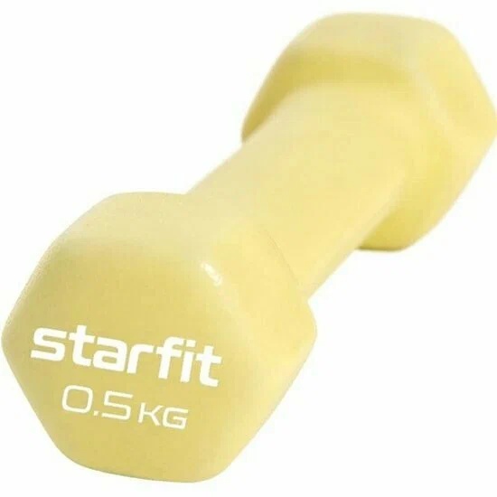 Гантели неопреновые 0,5 кг 2 шт. STARFIT DB-201-0,5-YP - фото