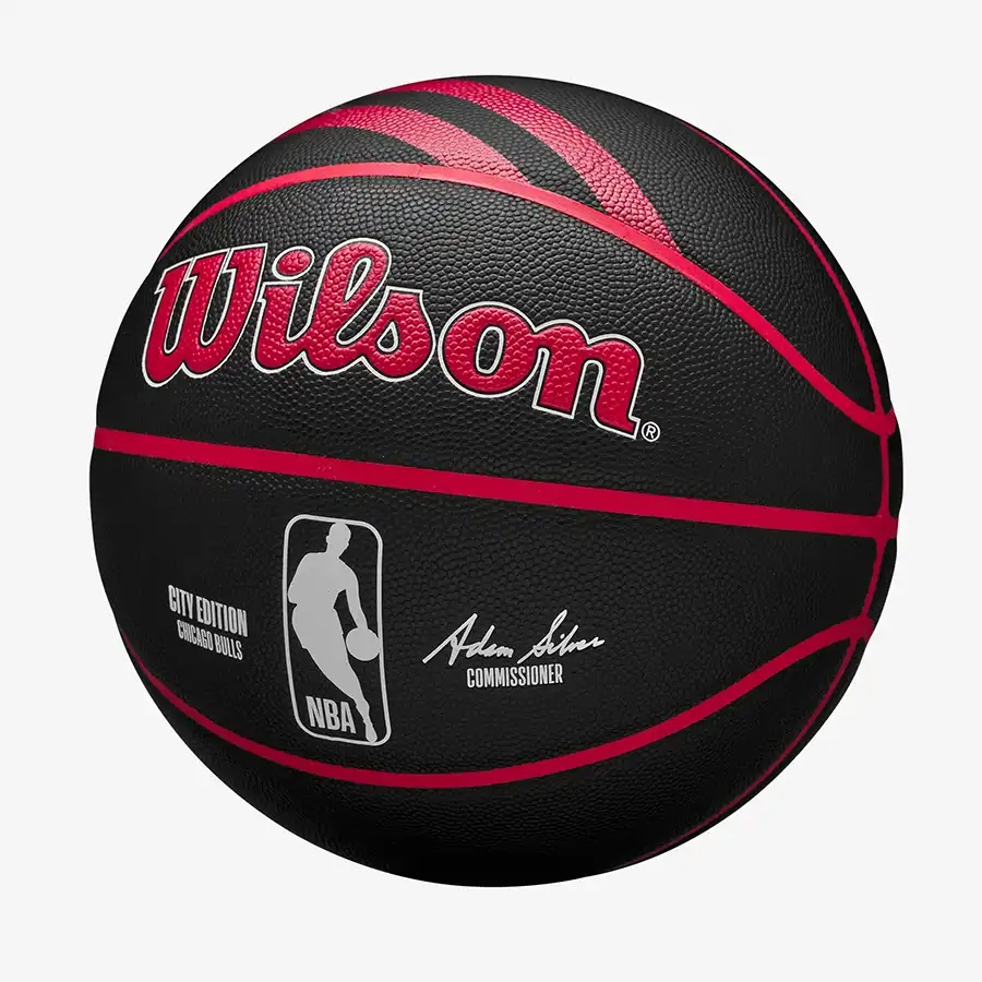 Мяч баскетбольный 7-го размера Wilson NBA TEAM CITY COLLECTOR Chicago Bulls - фото2