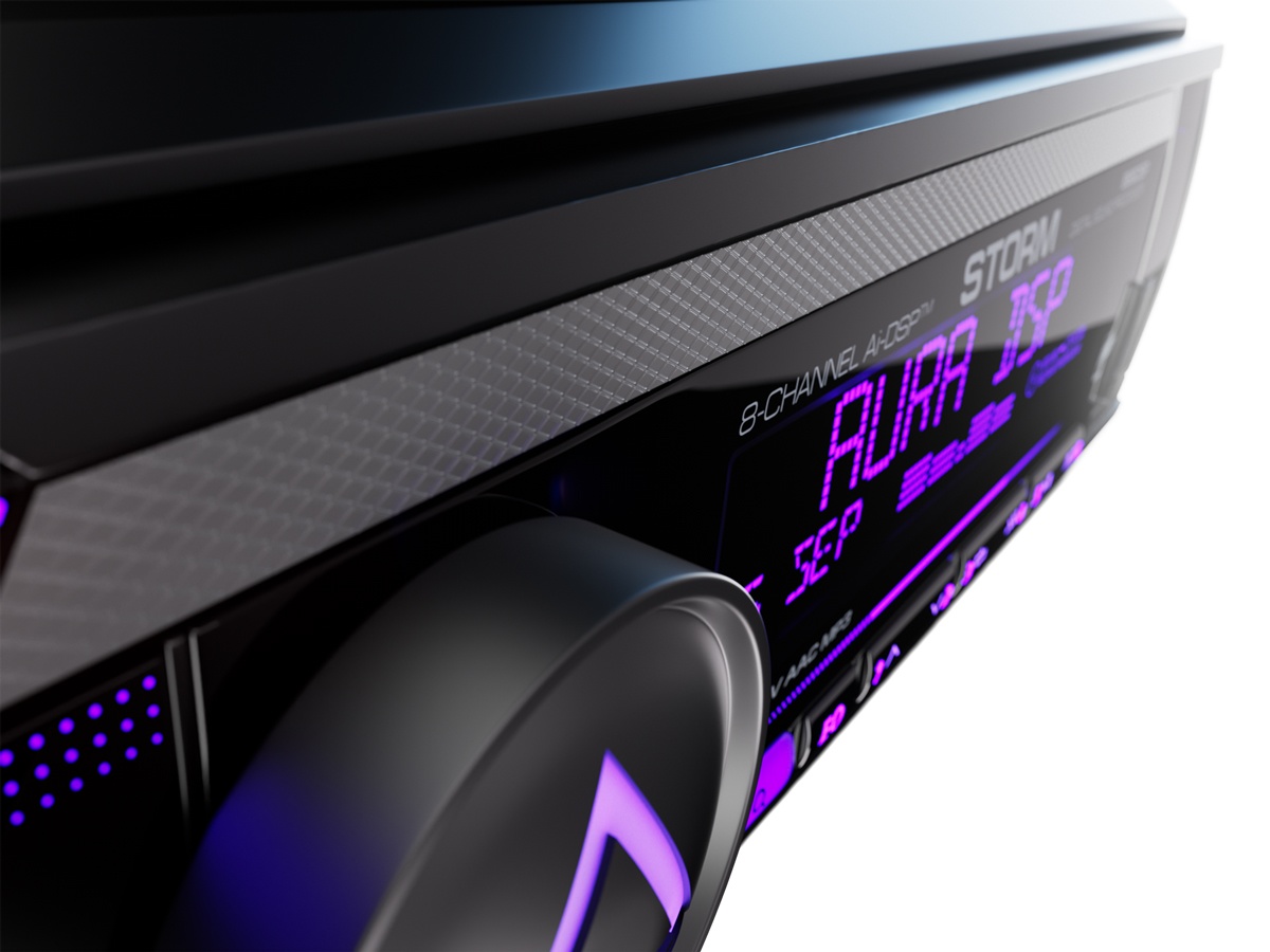 Автомобильный USB/Bluetooth процессорный ресивер AURA STORM-866DSP - фото4