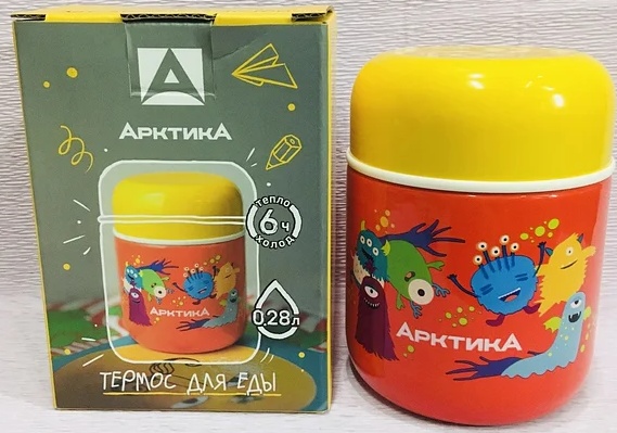 Термос с широким горлом Арктика на 0,28 литра 411-280 монстры - фото2