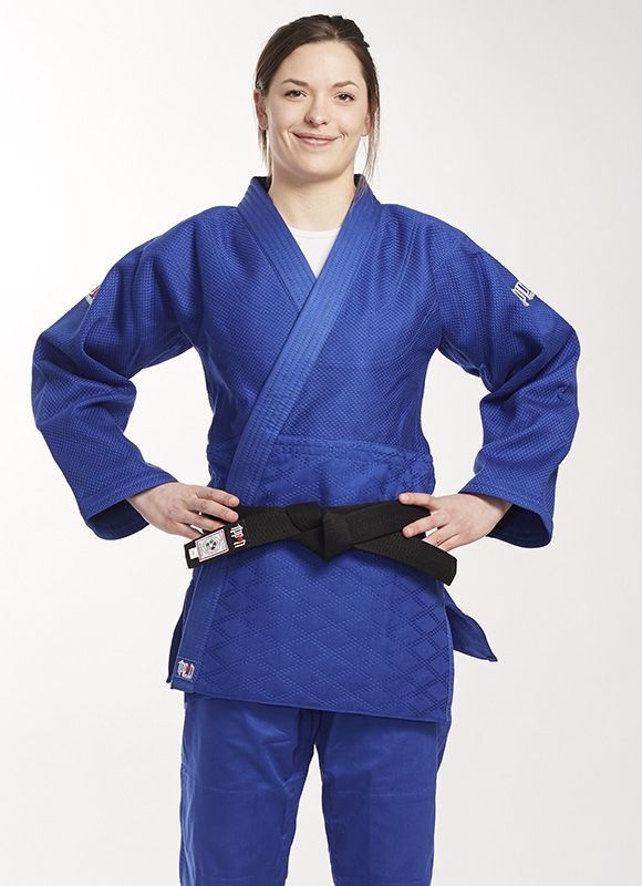 Куртка дзюдо IPPON GEAR Fighter Slim Fit, синий, 160 (JJ750SB-160) - фото