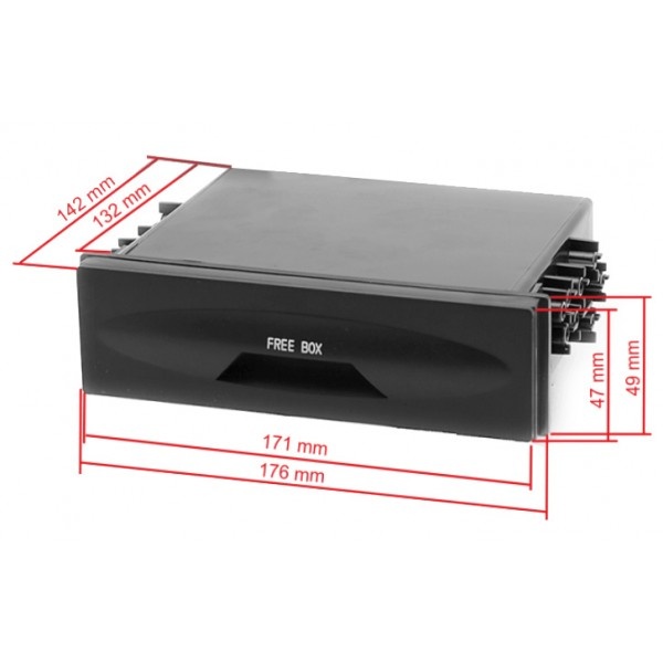 CARAV 11-907 - 1-DIN карман выдвижной универсальный 176*49*132 mm - фото4