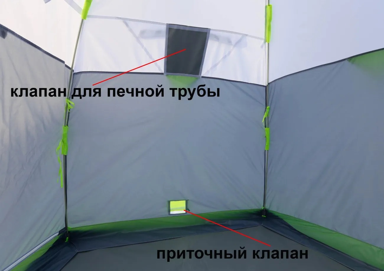 Палатка для зимней рыбалки ЛОТОС 3 ЭКО - фото4