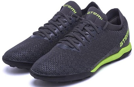 Бутсы многошиповые Atemi SBA-003 TURF JUNIOR, серый/ярко-салатовый (36-39) (SBA-003TJ-TF-GRG) - фото