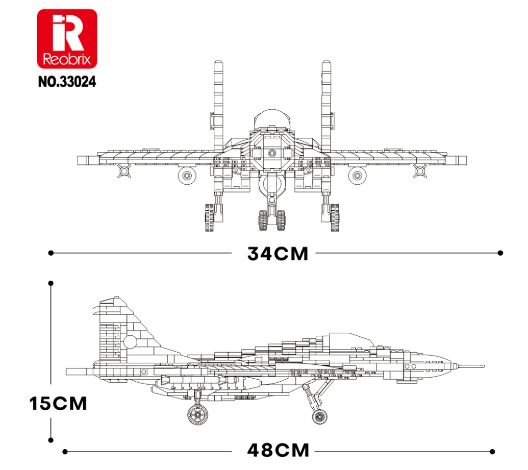 Конструктор Истребитель Reobrix 33024 Миг-29 - фото2