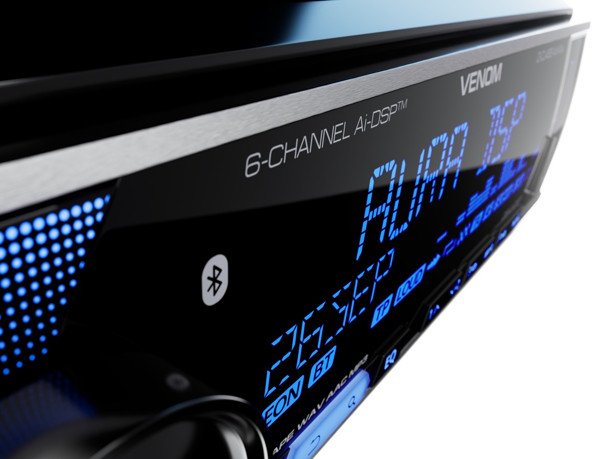 Автомобильный USB/Bluetooth процессорный ресивер AURA VENOM-D641DSP - фото3