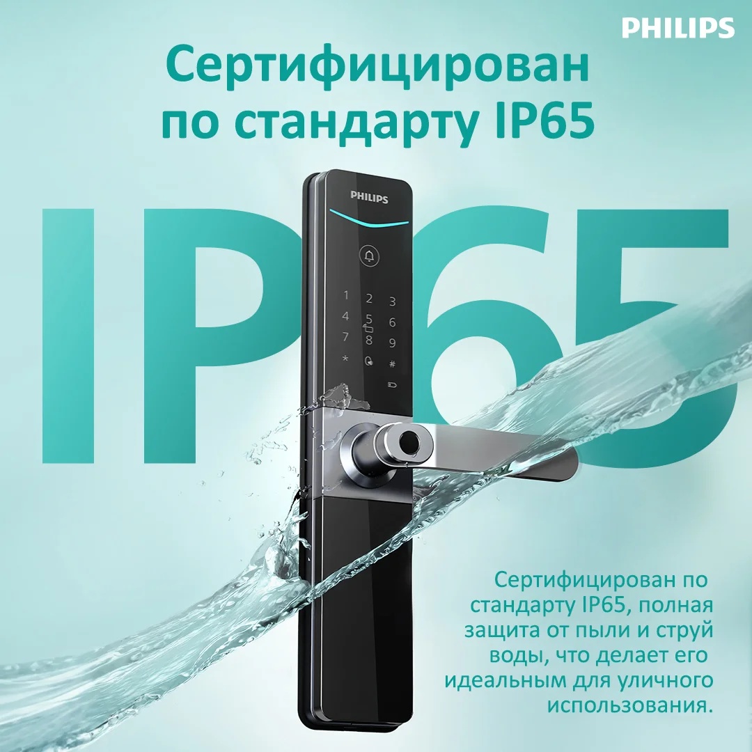 Умный дверной замок PHILIPS DDL610 - фото6