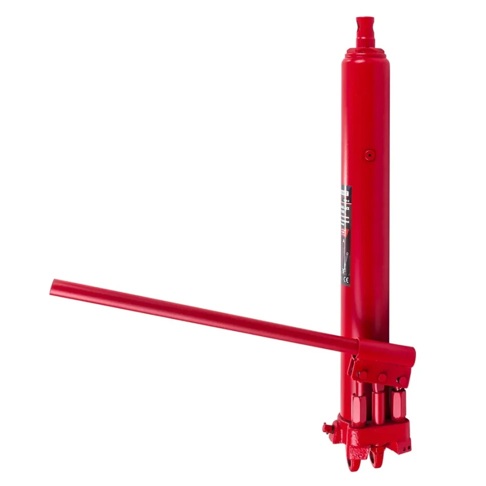 Цилиндр гидравлический удлиненный с двухштоковым насосом, 5т. FORCEKRAFT FK-1205-2 - фото