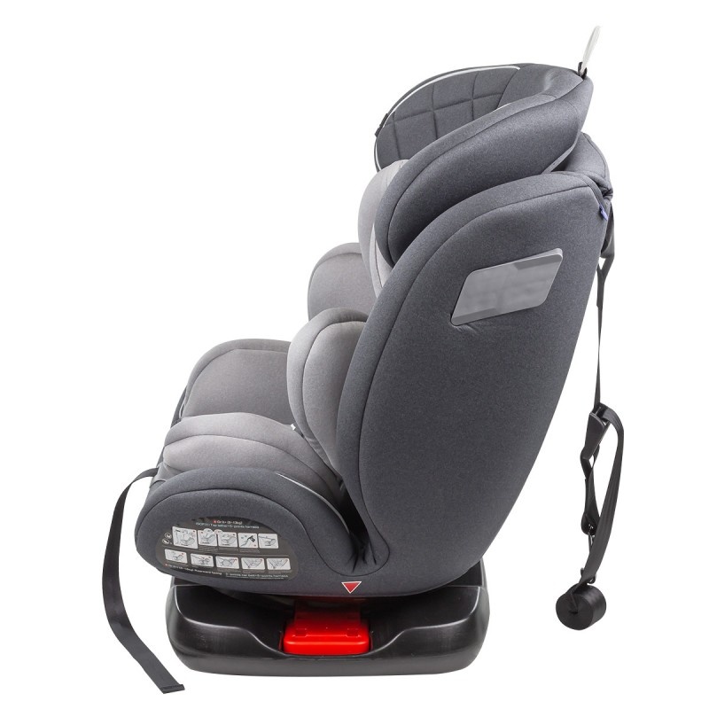 Кресло детское с ISOFIX FORSAGE kids KBH308 Dark Gray/ Light Gray 0-36кг - фото4