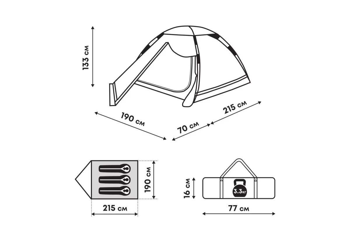 Палатка автоматическая RSP Fast 3 - фото6