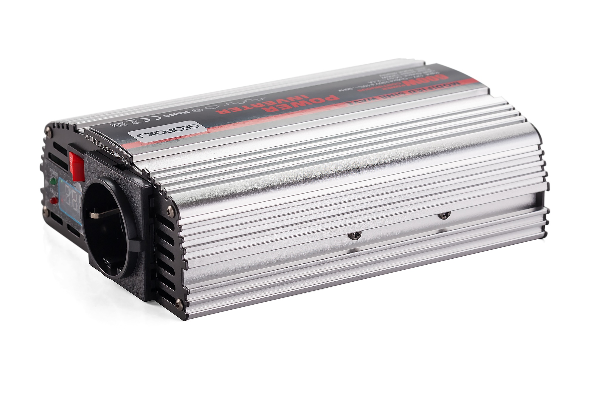 Автомобильный инвертор Geofox MD 600W/12v-2p - фото2