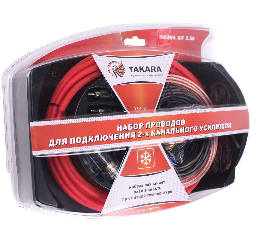 Набор проводов для 2-х канального усилителя TAKARA KIT2.8 - фото6