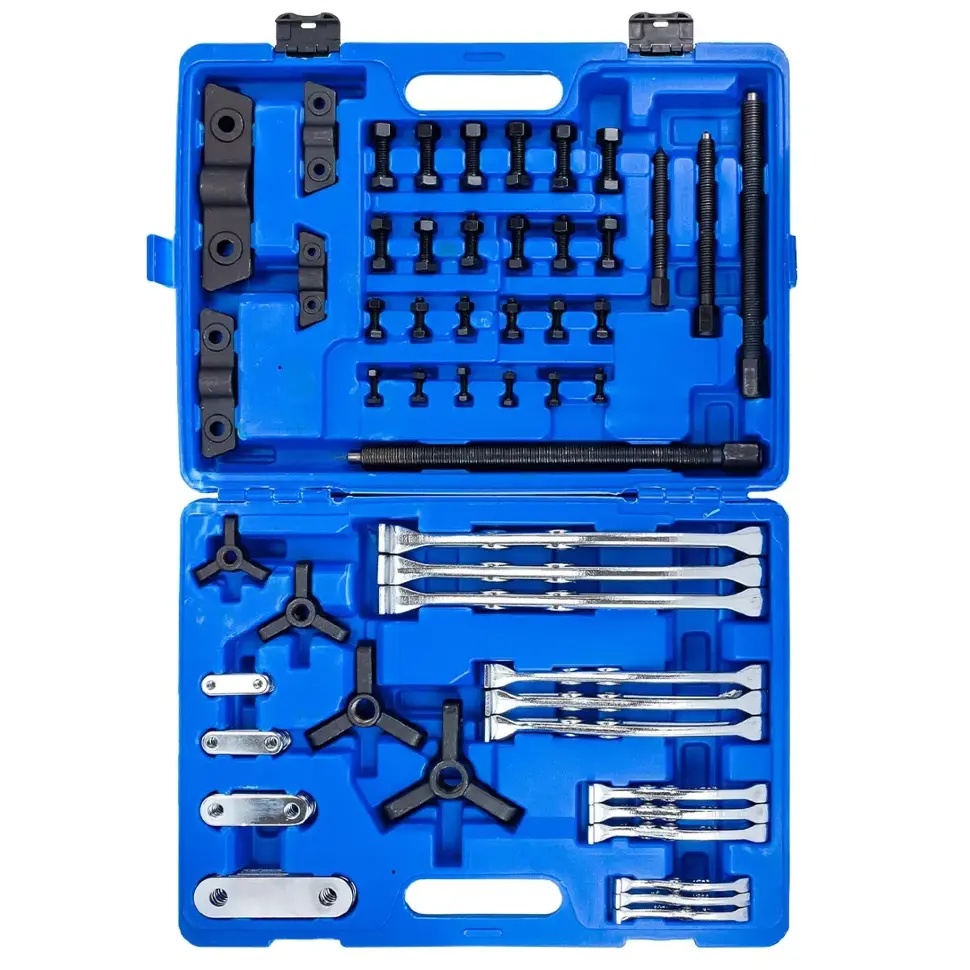 Съемники подшипников двух-трехзахватных, набор 72пр.(L:75мм, 100мм, 150мм, 200мм), в кейсе FORCEKRAFT FK-66624 - фото2
