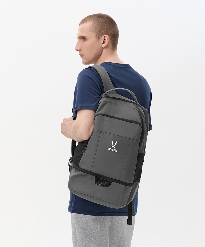 Рюкзак спортивный Jogel Camp Double Bottom 2.0 (темно-серый), двойное дно, 30 литров - фото6
