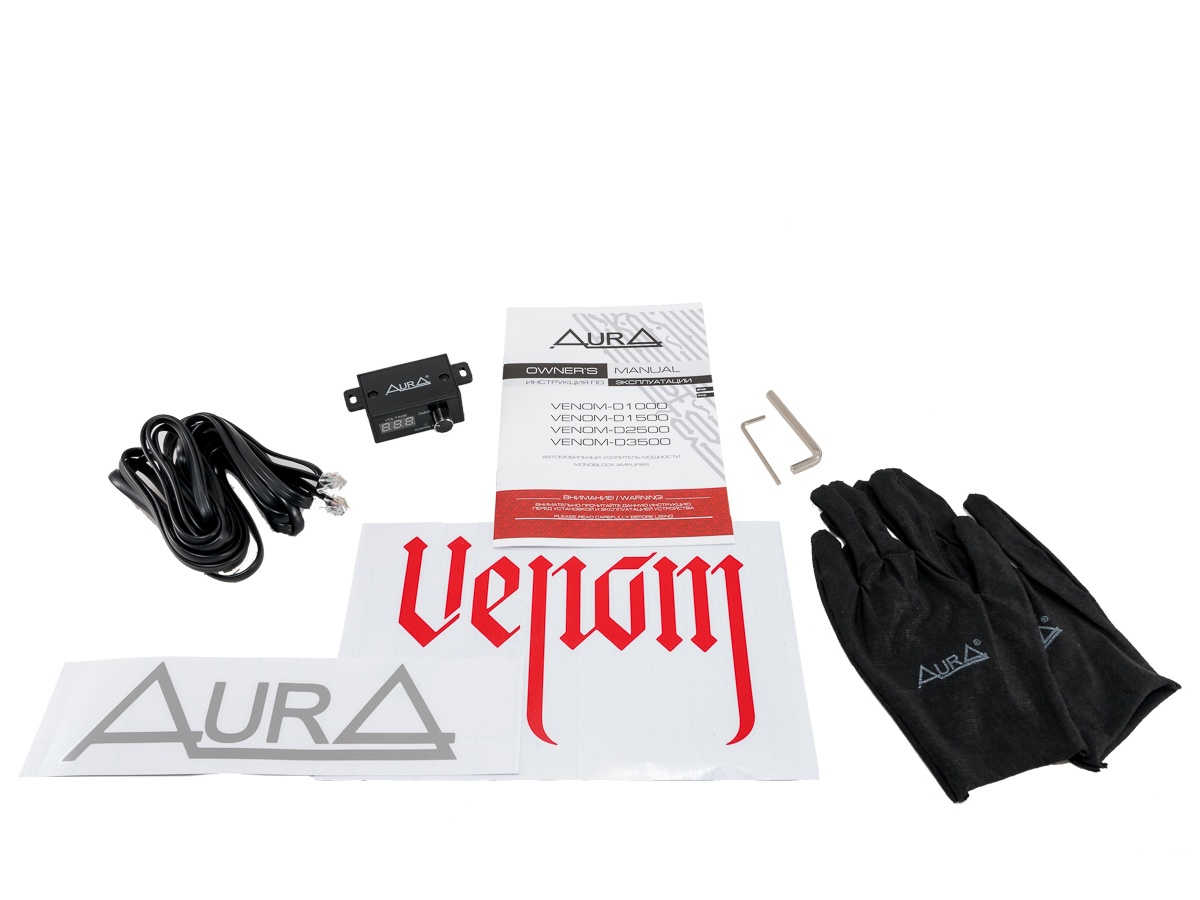 Автомобильный усилитель AURA VENOM-D1500 - фото5