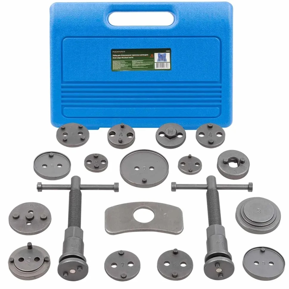 Набор для обслуживания тормозных цилиндров 18пр. (право/левосторнний привод) в кейсе Rock Force RF-65805 - фото