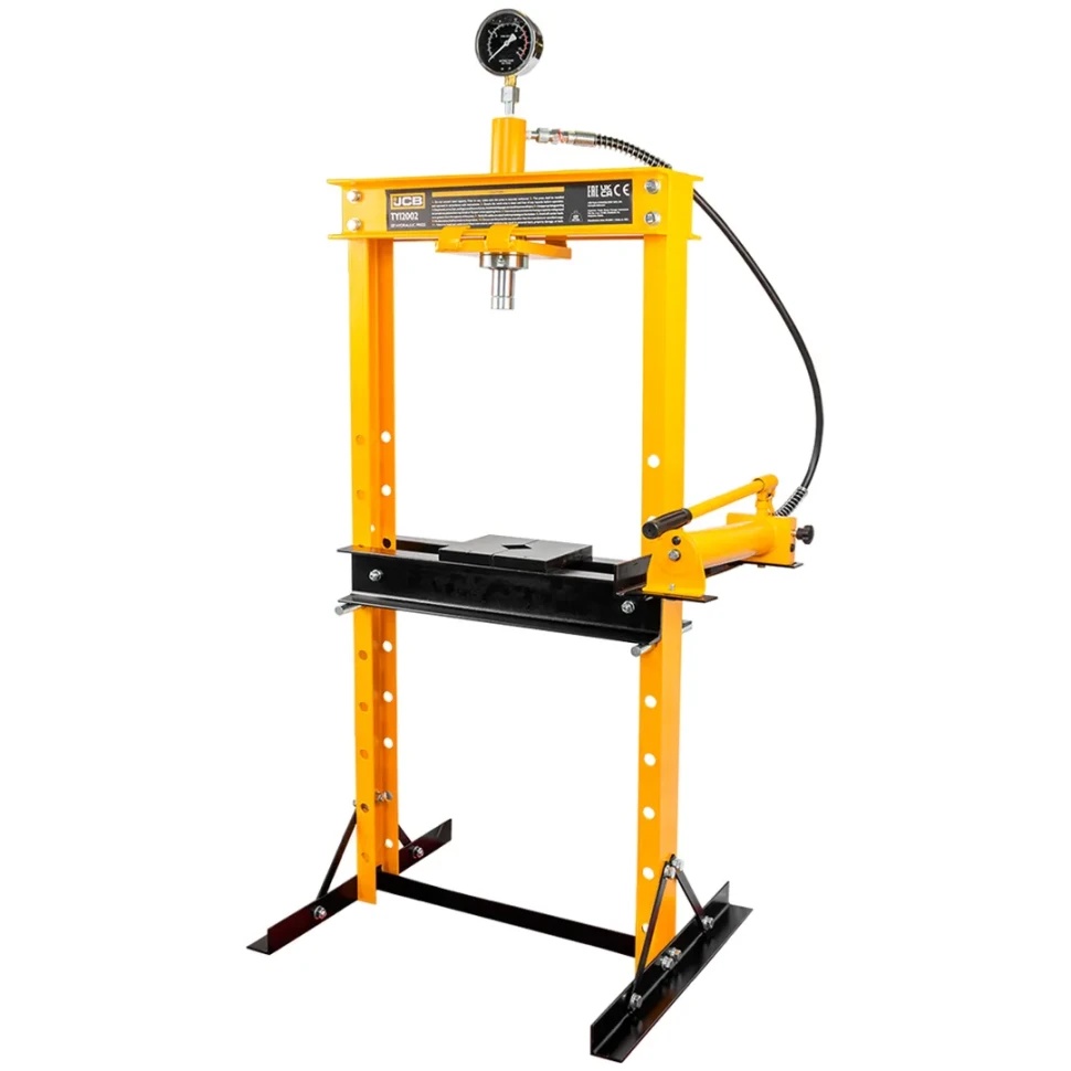 Пресс гидравлический с манометром напольный 12т, JCB-TY12002 - фото
