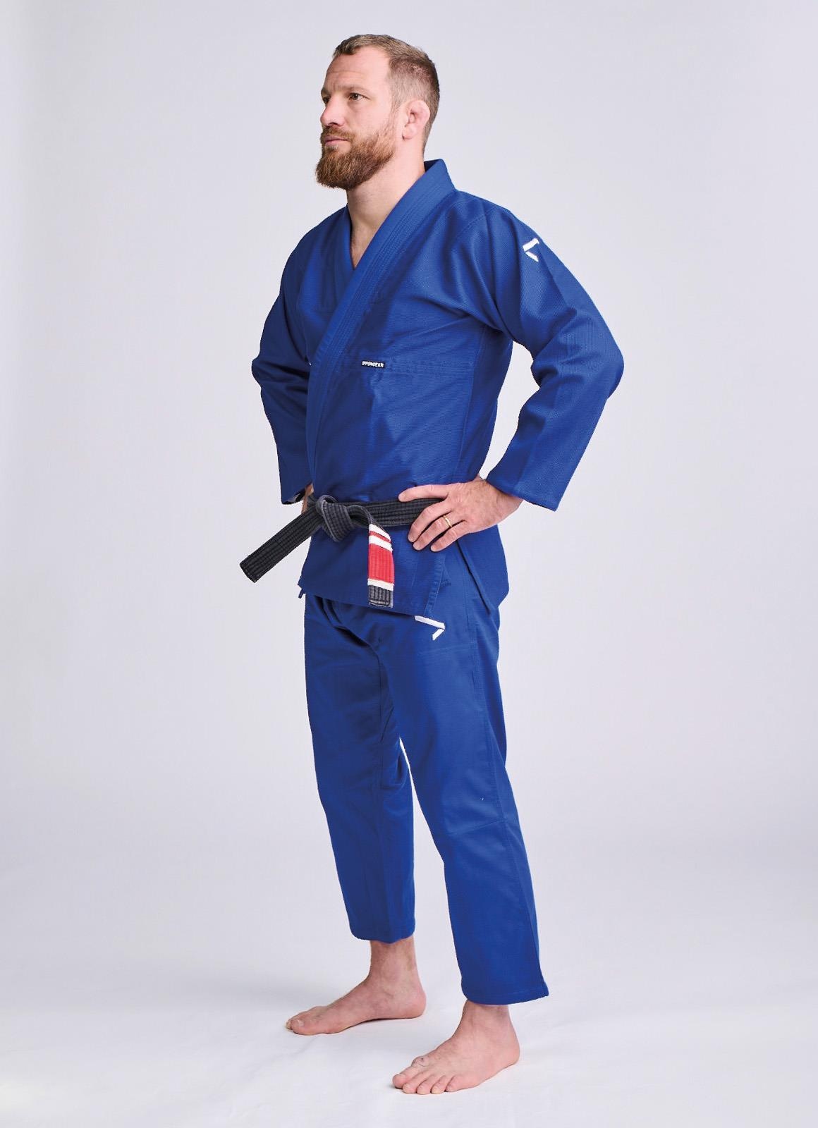 Кимоно для джиу-джитсу IPPON GEAR Grind Ultra Light BJJ (BJJ352S), синий, размер A1-A3 - фото2